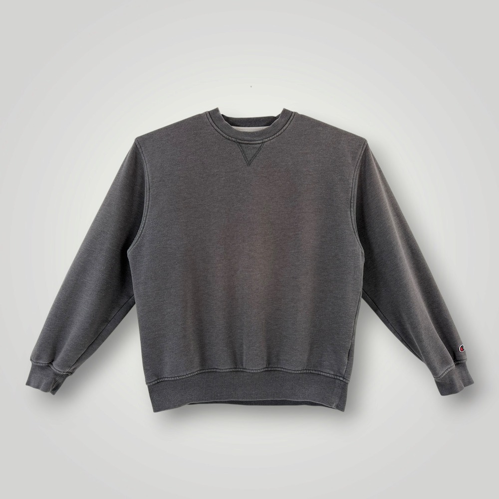 Champion Mens Crewneck Sweatshirt XL Gray V-Stitch Fleece Pullover S2245-G61